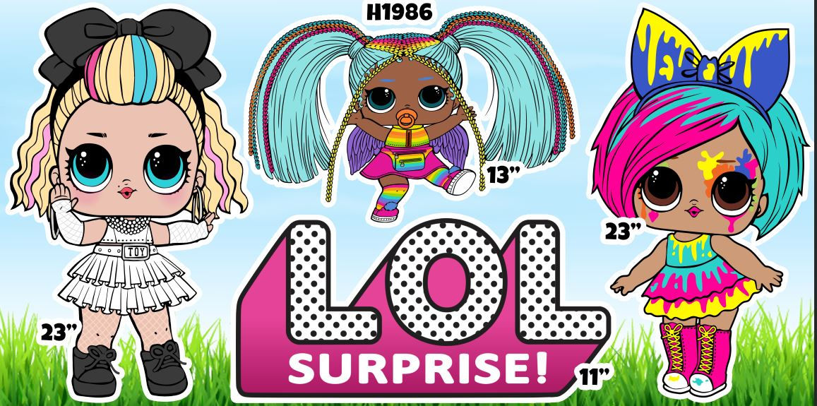H1986 LOL DOLLS CUTOUTS