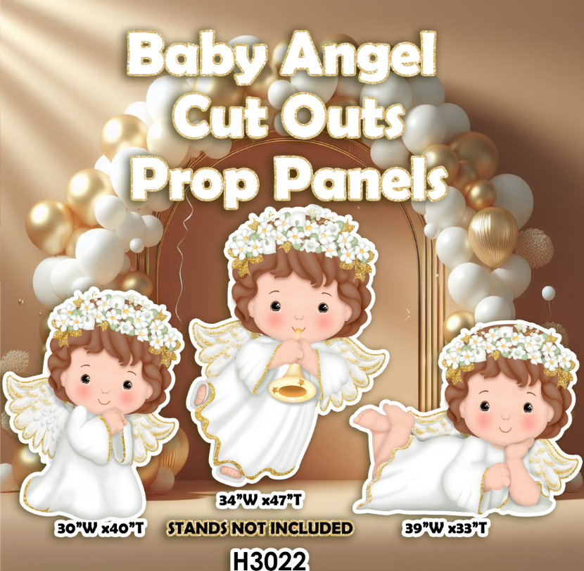 H3022 BABY ANGEL CUT OUT PROP PANELS