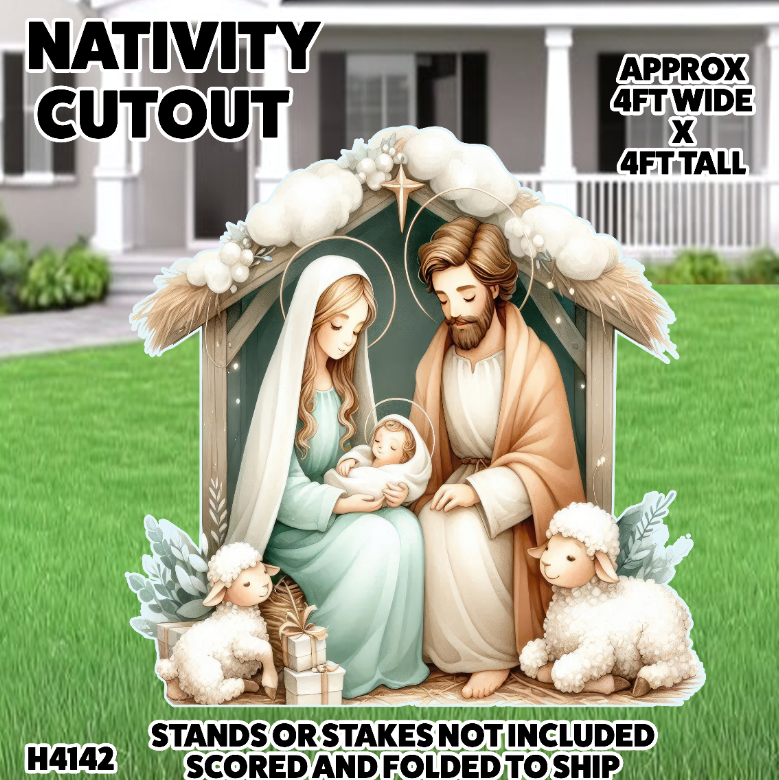 H4142 4X4 NATIVITY SET