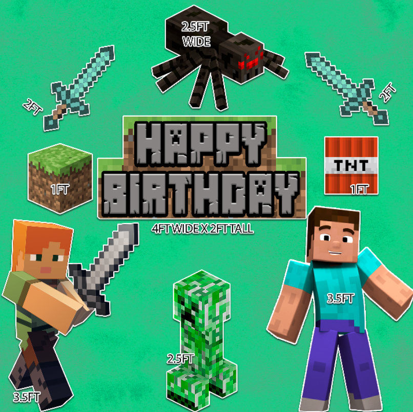 H3500-H678 MINECRAFT 9 PIECE SET