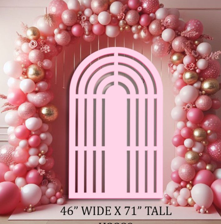 H7134 LIGHT PINK PANEL APPROX 6FTTALL