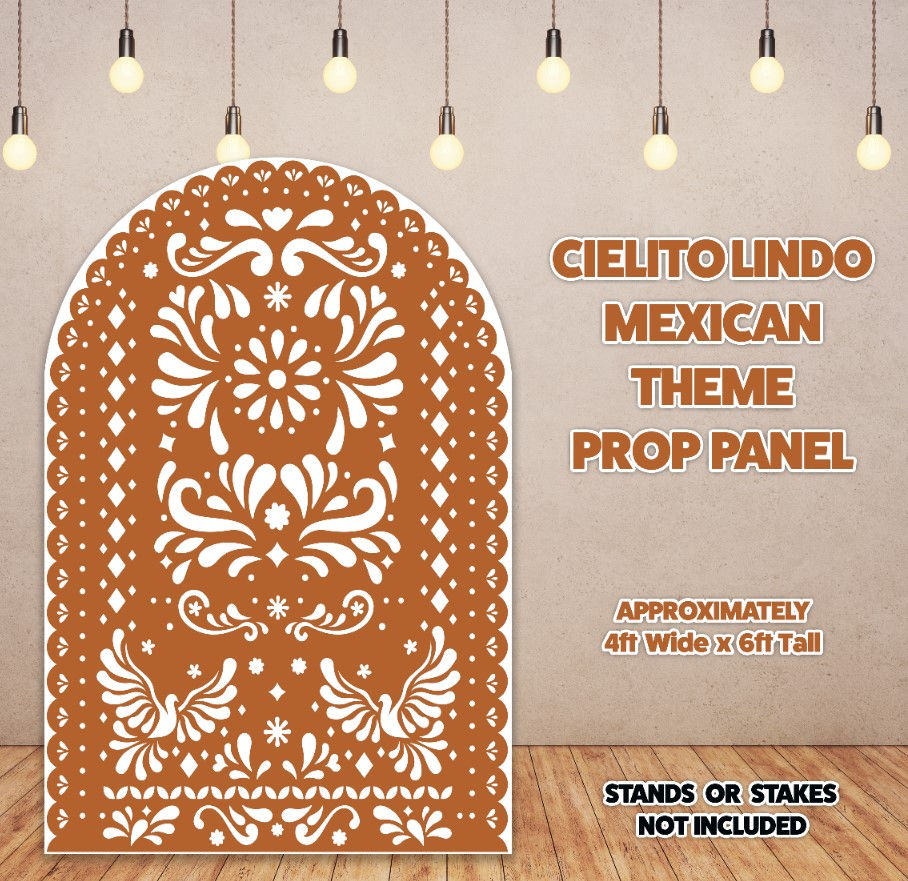 H3687 CIELITO LINDO MEXICAN THEME PANEL APPROX 4 X6