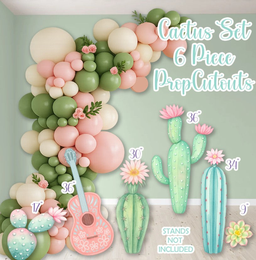 H6287 CACTUS SIX PIECE PROP CUTOUT SET