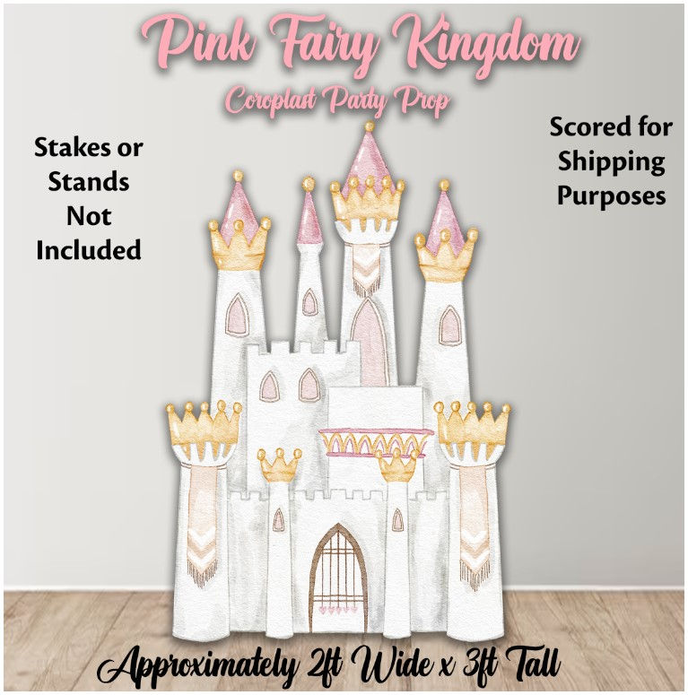 H2076 3FT TALL FAIRY KINGDOM CASTLE