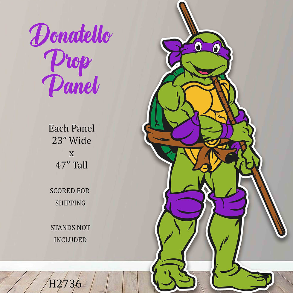 H2736 DONATELLO NINJA TURTLE CHARACTER PROP CUTOUT 4FT TALL