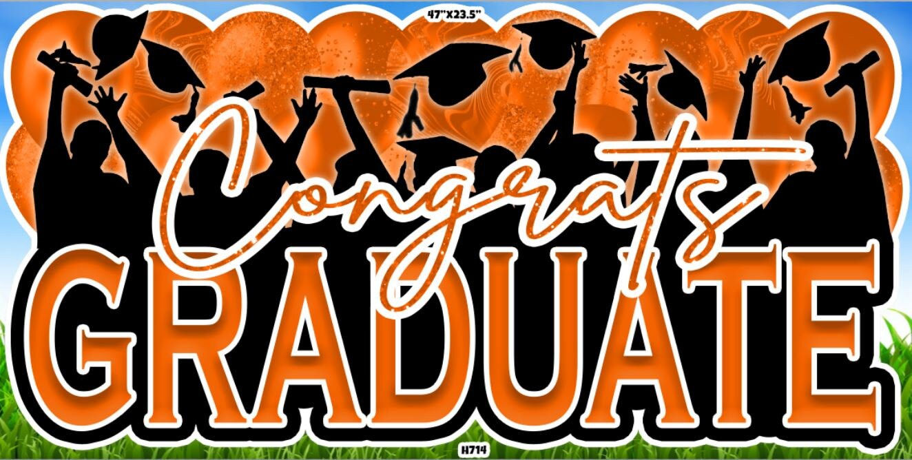 Approx. 4ft x 2ft Congrats Graduate Panel