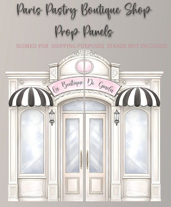 H7090/91 Custom Name 2 Panel Boutique Store Front Approx 6ftx6ft