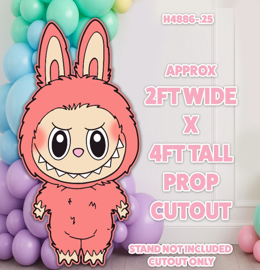 Thumbnail: PICK ANY TWO FOUR FOOT LA BUBU PROP CUTOUT