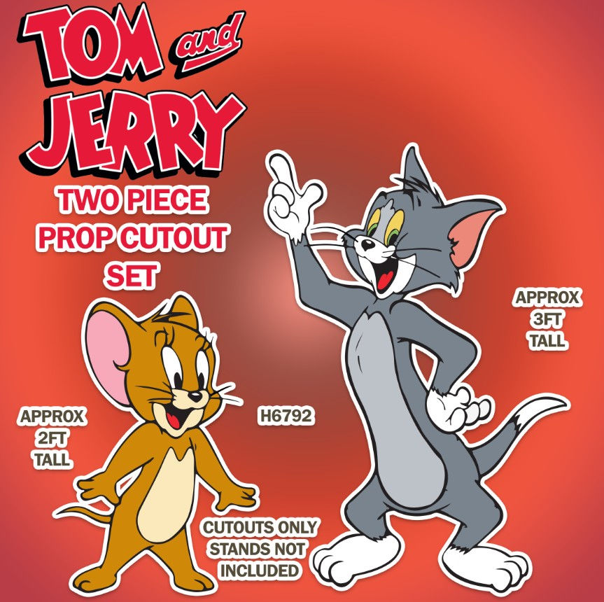 H6792 TOM AND JERRY PROP CUTOUT SET
