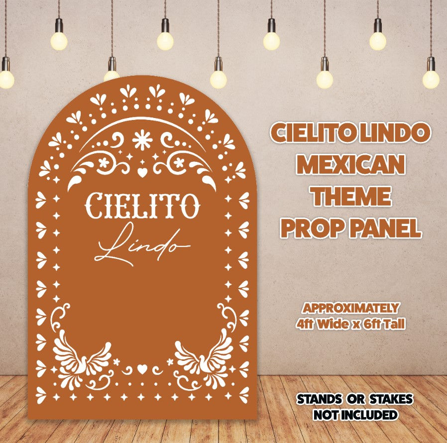 H3688 CIELITO LINDO MEXICAN THEME PANEL APPROX 4 X6