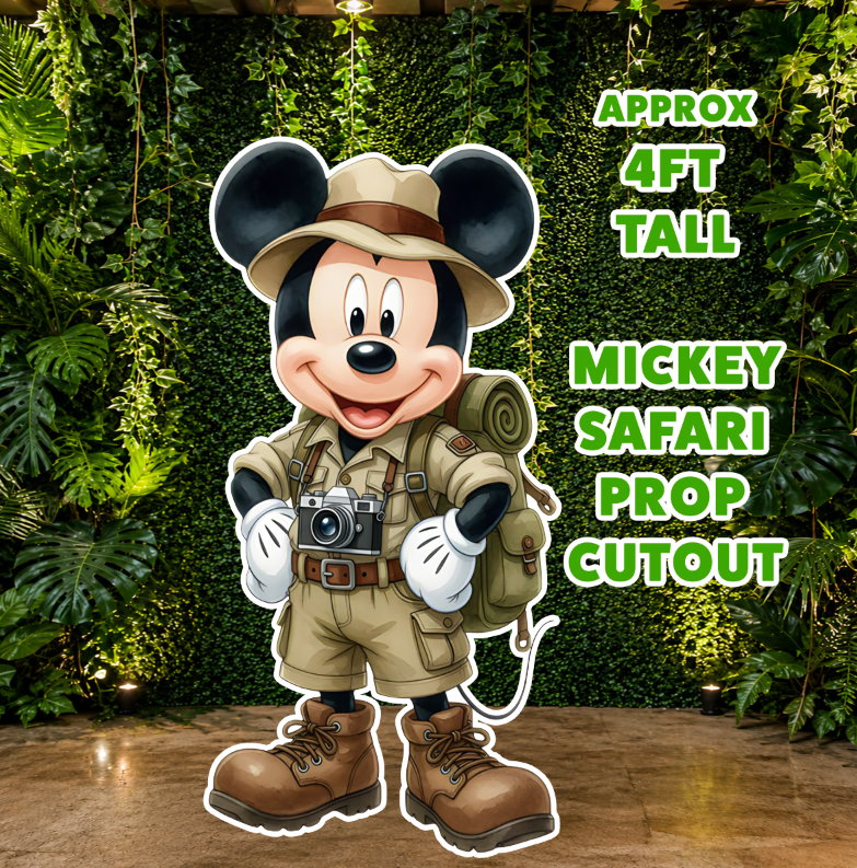 H7747 SAFARI MICKEY PROP CUTOUT