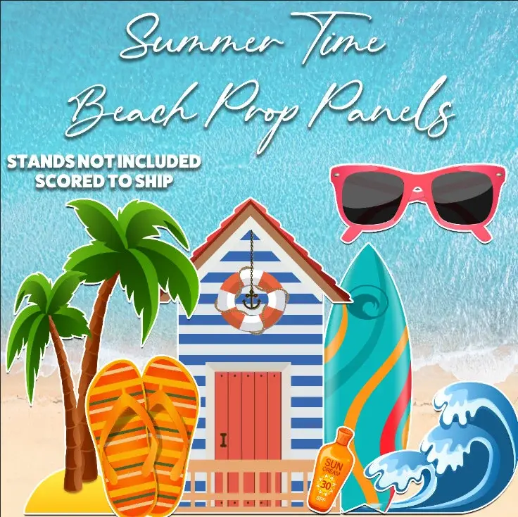 H3157-H3159 Summer Time Beach Prop Panels
