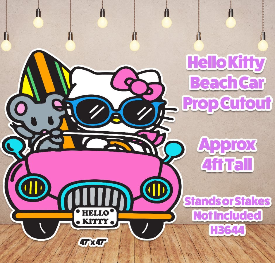 H3644 HELLO KITTY BEACH CAR