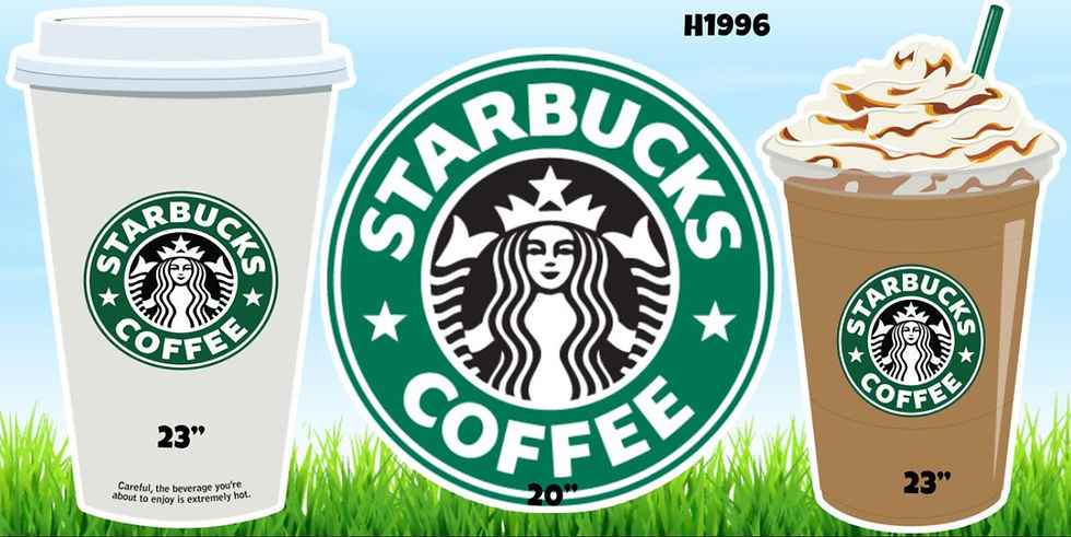 H1996 STARBUCKS CUTOUTS