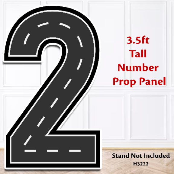 H3222 NUMBER TWO 3.5FT TALL NUMBER PROP PANEL