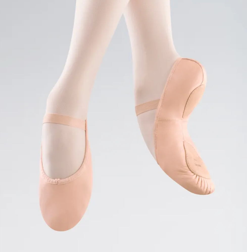 Pink Leather Split Sole Ballet Shoes