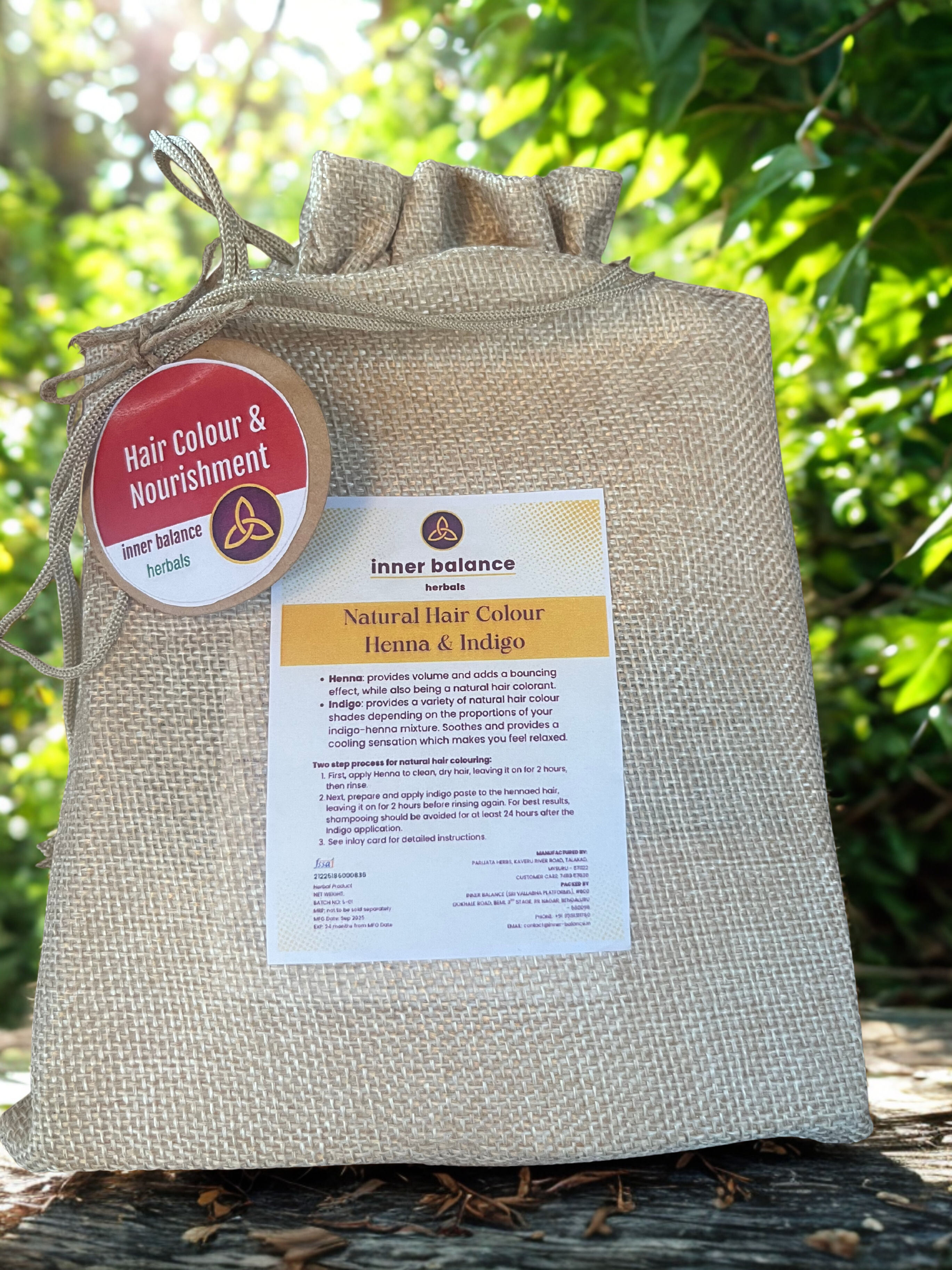 Hair Color Pack (200g Jute Potli)