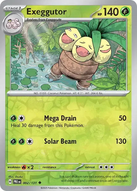 Exeggutor #002 - Reverse Holo