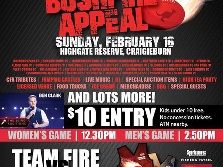 EDFL Bushfire Appeal A Huge Success!