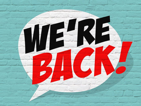 We're Back! Now Taking Bookings Once Again!