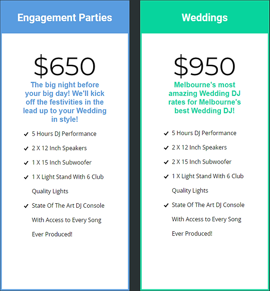 Melbourne Wedding DJ Hire Prices