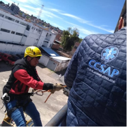Simulacro de emergencias en instalaciones industriales