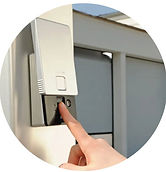 Garage door control fingerprint reader