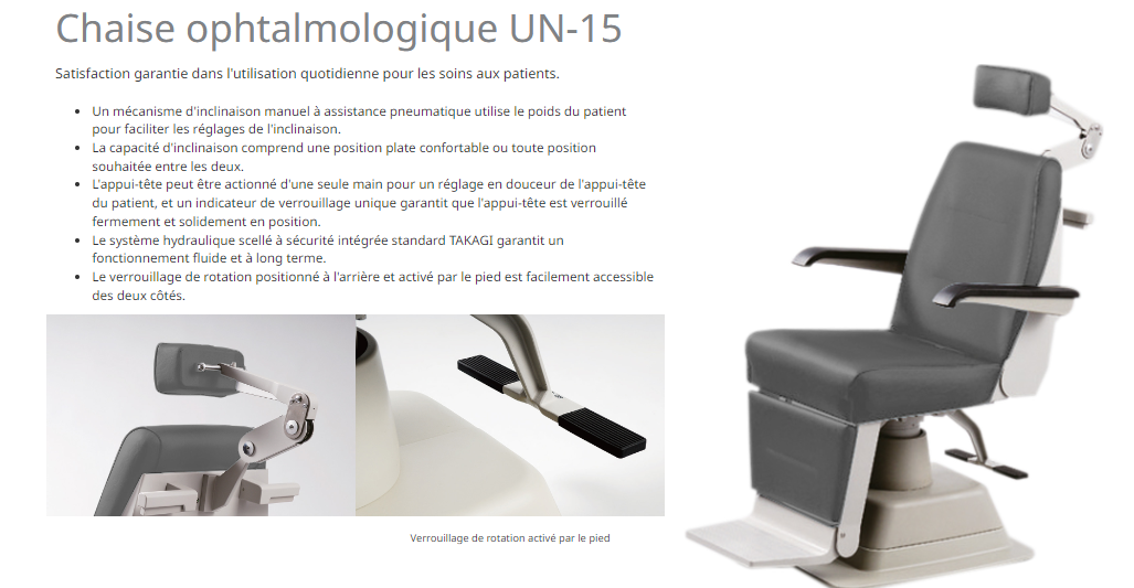 UN-15 Fauteuil à bascule manuel