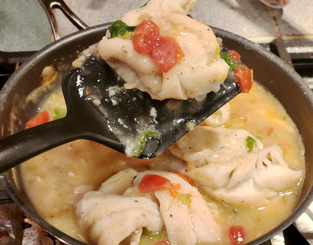 Crab-Poached Haddock Fillet Recipe - Northeast Piscatorial Favorite Meets Virginia Crustacean