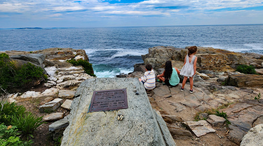 Family near the Giant's Staircase