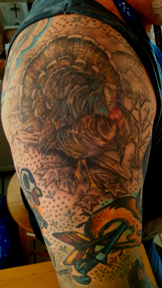 Mike Joyner's has cool turkey tats