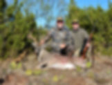 Author with Eli Arends with big whitetail buck in Texas