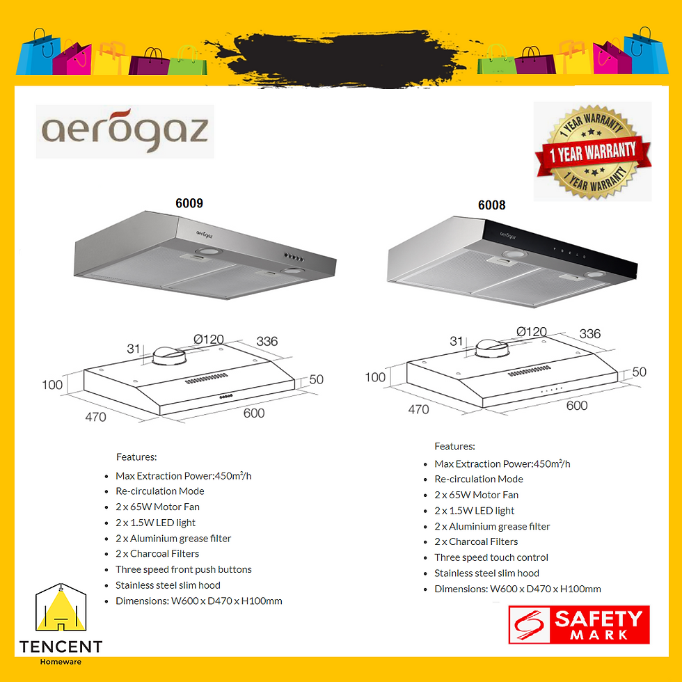 Aerogaz AZ-6008/6009 60cm Slim Lux Hood