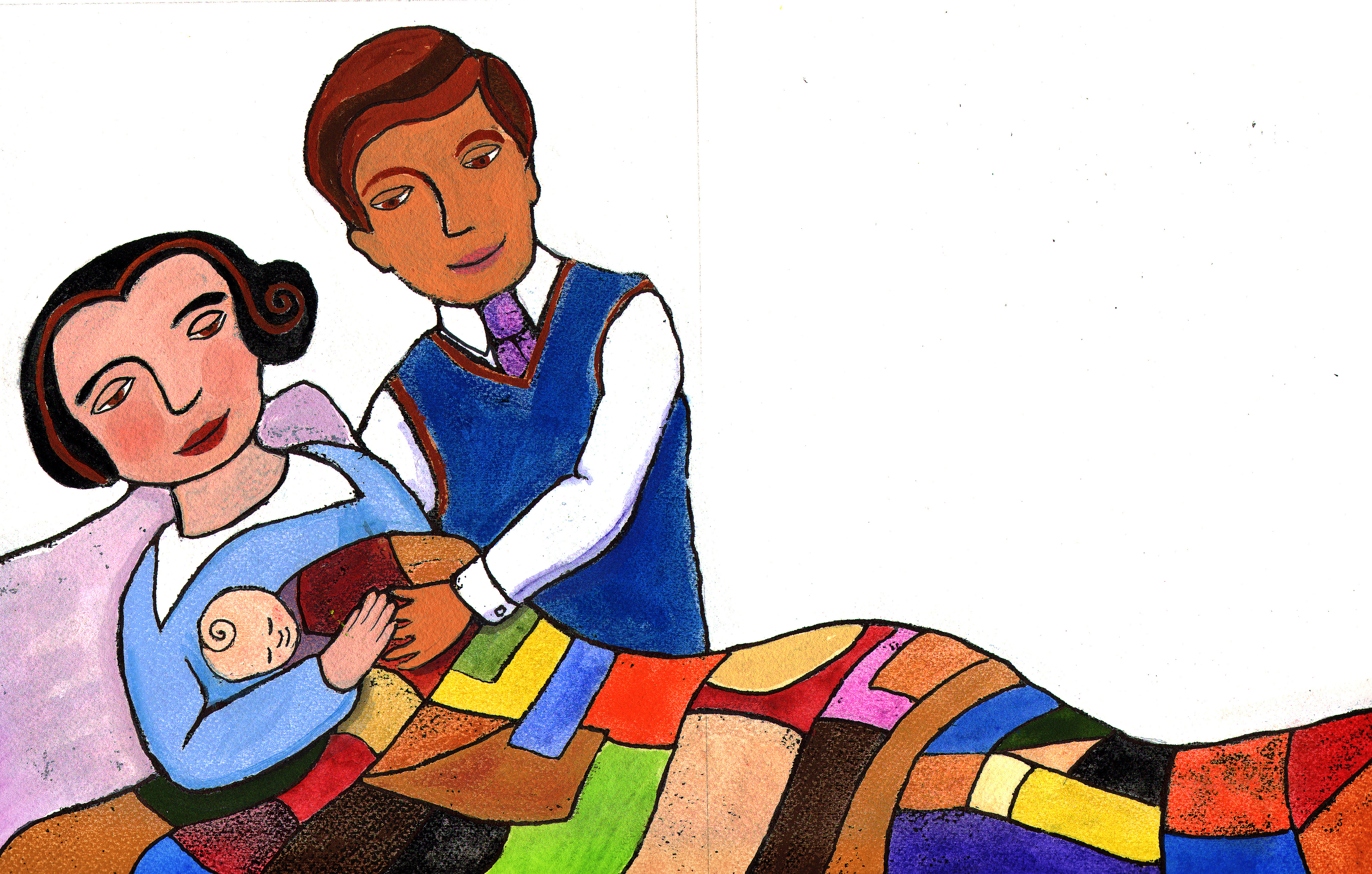 'Cubist Blanket for Charles'