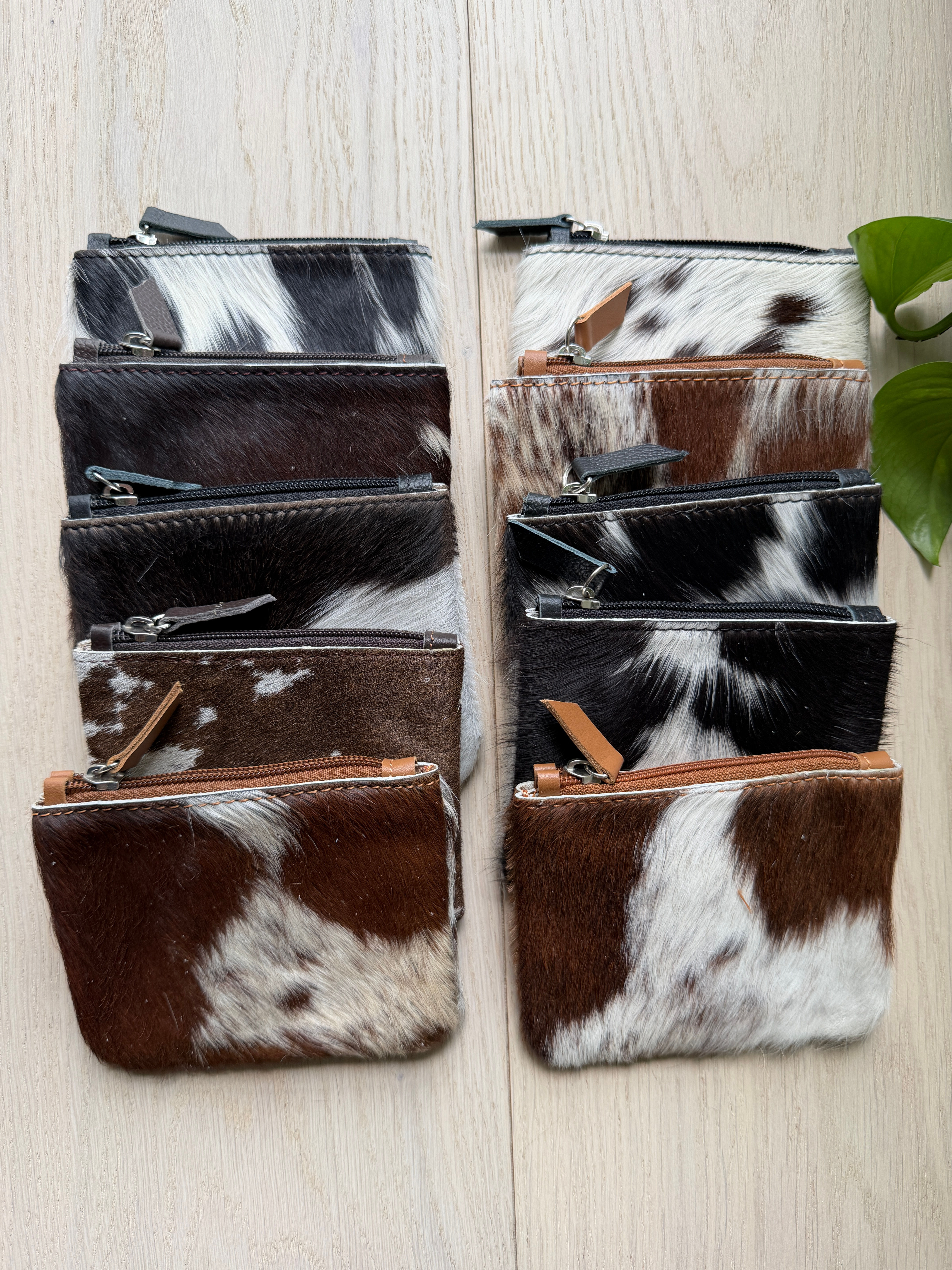 Cowhide coin purse wholesale set 