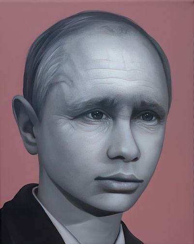 Political child-adult portrait from The Unresolved Emotion series Vladimir Putin by Bertha Montalvo