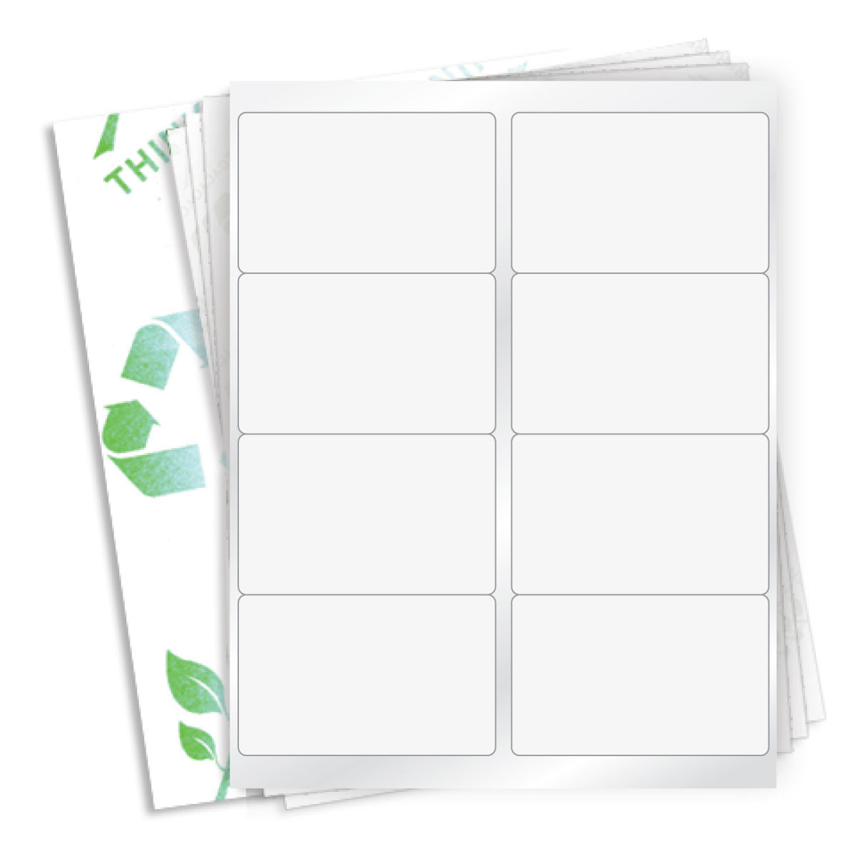 4” x 2.5”  (8 Label/Sheet) Case of 1000 Sheets