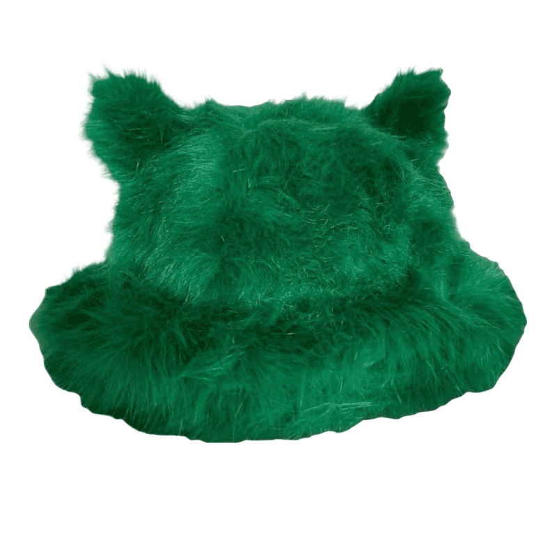 BIG PURR BUCKET HAT (GREEN)