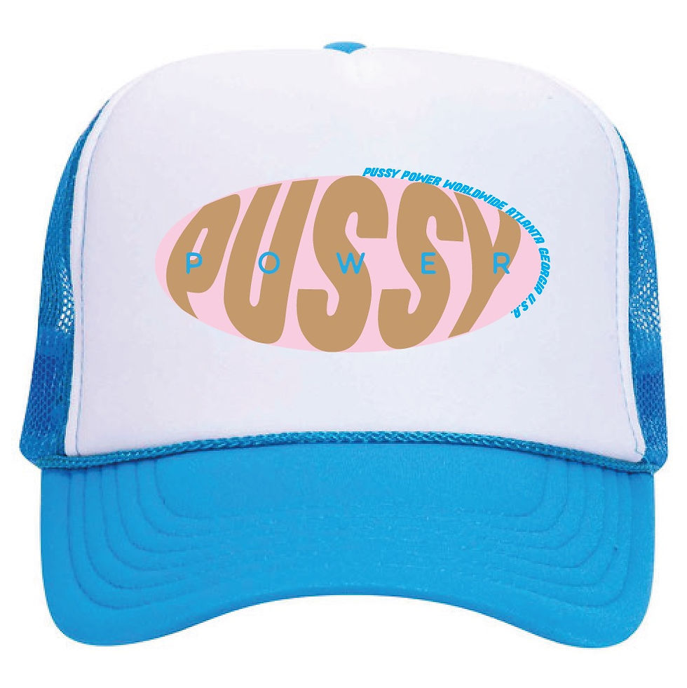Hot Blue Trucker
