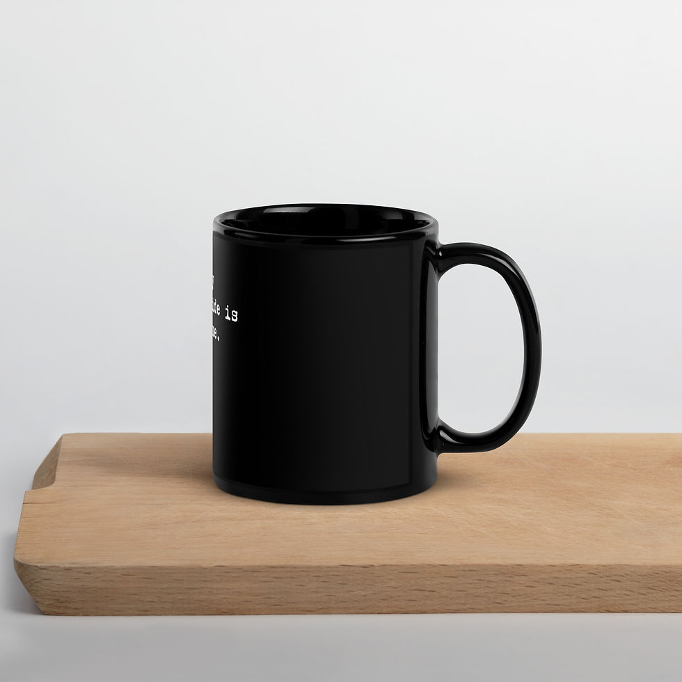 Thumbnail: I THINK MY SPIRIT GUIDE IS GHOSTING ME - 11oz Black Glossy Mug 
