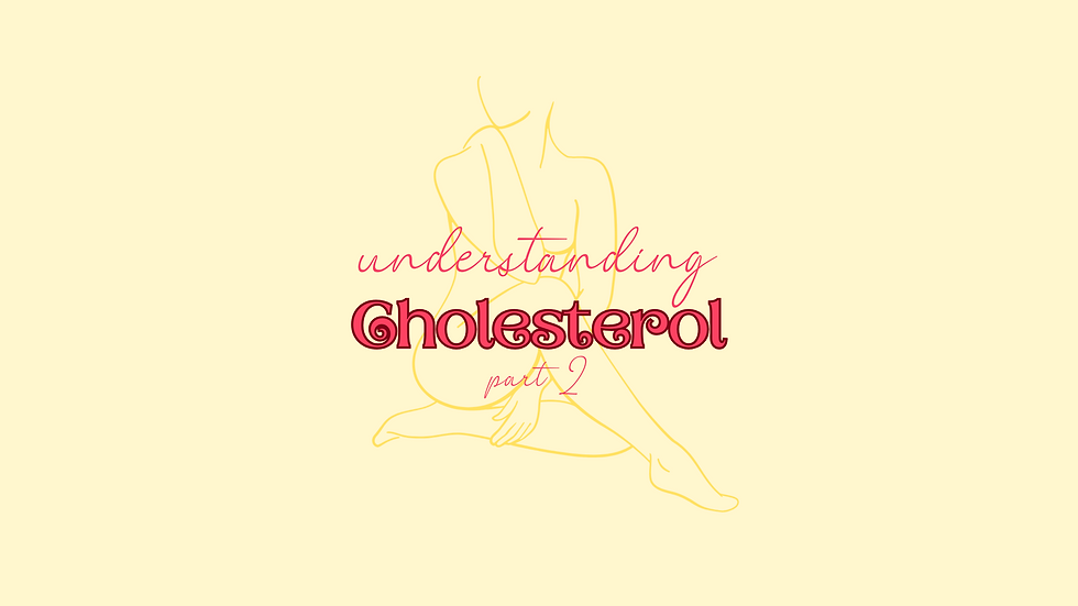 Understanding cholesterol text