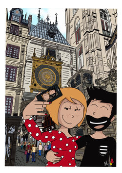 Grand sourire et Gros Horloge