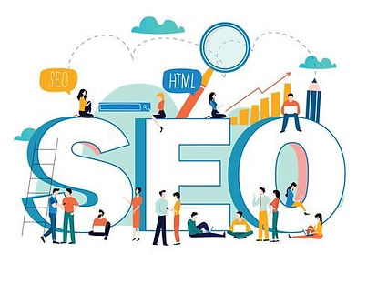 Download SEO, search engine optimization, keyword research, market research flat vector il