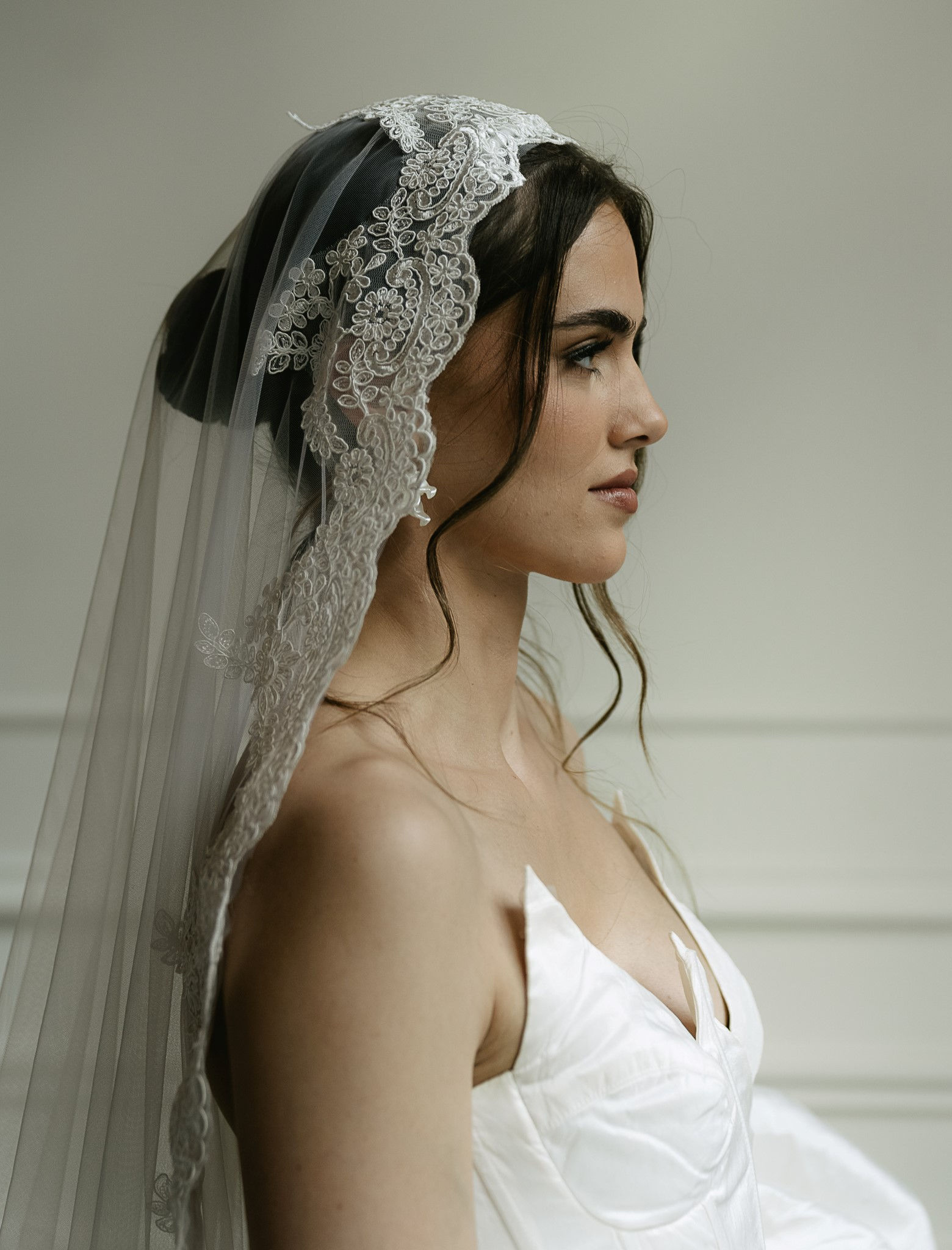 Lace Trim Veil