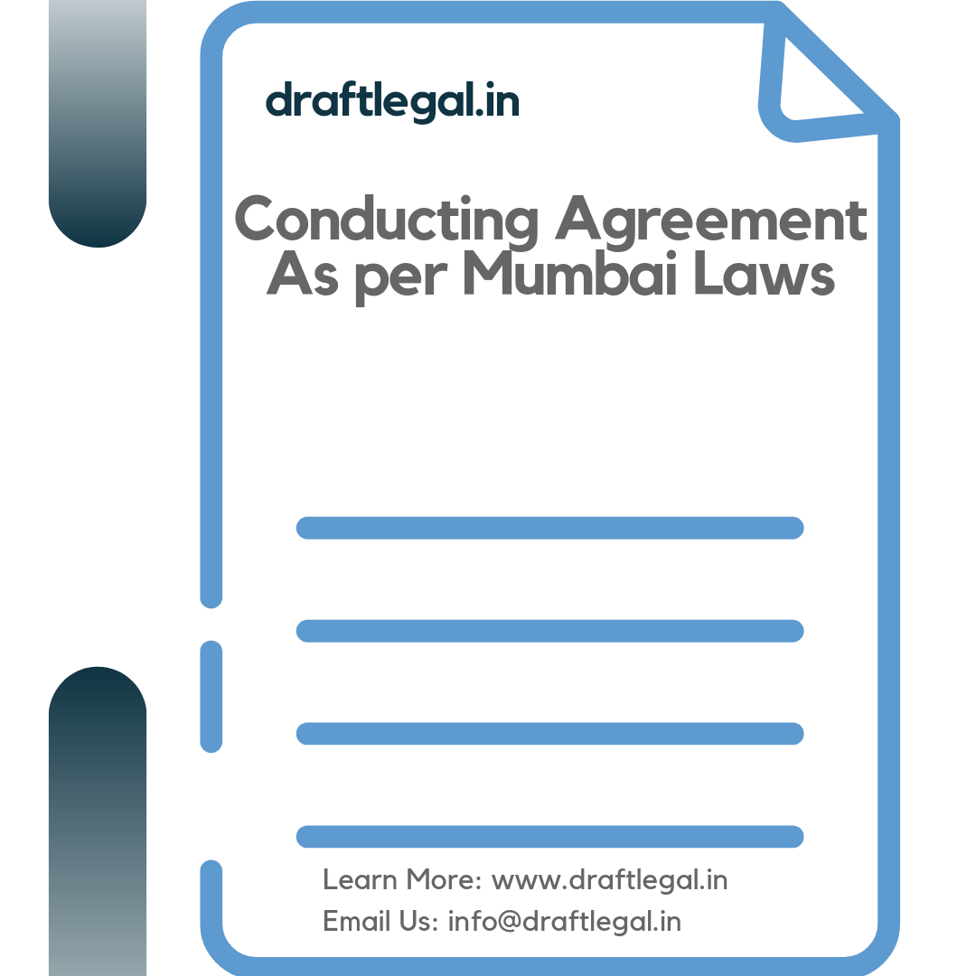 Conducting Agreement As per Mumbai Laws