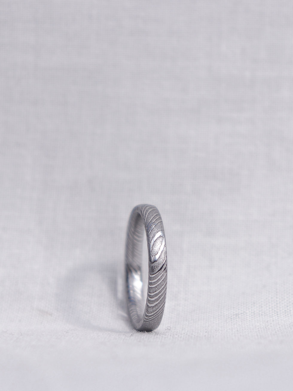 Stackable Twist Damascus Ring