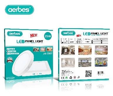 Thumbnail: Aerbes AB-Z907-1 Square Surface-Mounted  Panel Ceiling Light 25W