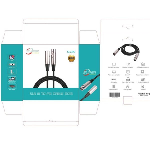 Thumbnail: SE-L149 Audio Cable 3Pin XLR Male To Female 20m