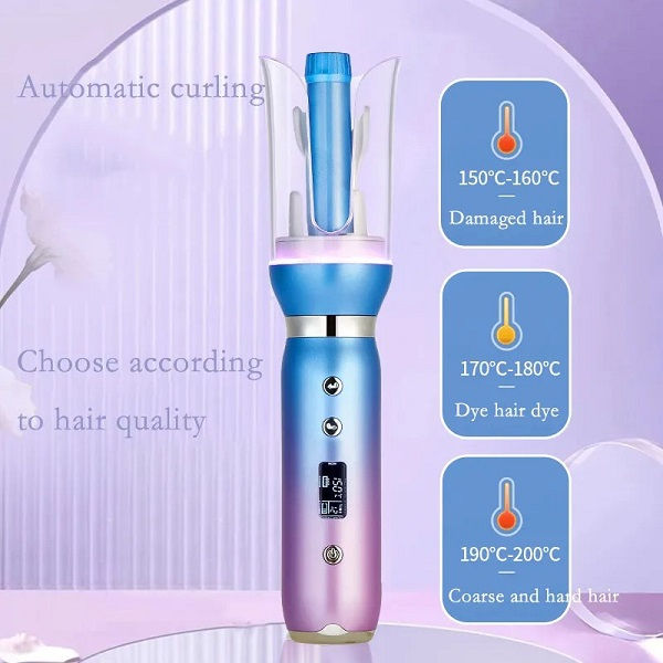 Thumbnail: Aerbes AB-MF06 4500mah LED Rechargeable Automatic Curling Hair Iron