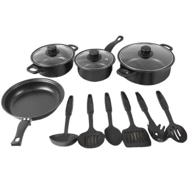 Royal Mark RMCW-2174 13 Piece Non Stick Pots, Pans And Utensil Set